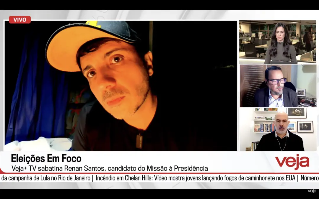 Renan Santos chamou Eduardo Bolsonaro de lacaio da família Trump em sabatina da VEJA. A ideia de nomeá-lo chanceler par…