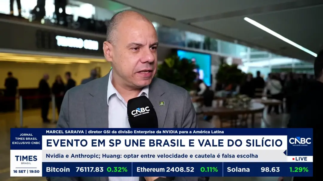 Diretor da Nvidia falou sobre o Brasil ter potencial em IA, citando energia e infraestrutura. A gente tem condições de …