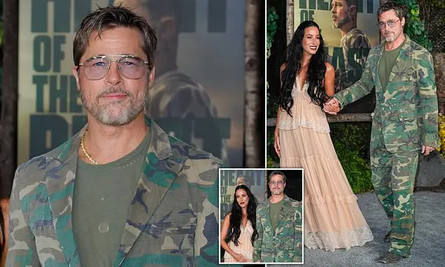 Brad Pitt e Ines de Ramon estavam demonstrando carinho na estreia do filme Heart of the Beast. Eu aprecio ver esses mom…