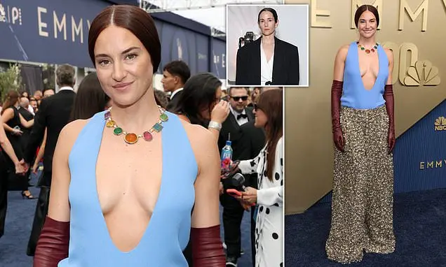Woodley, 34 anos, vestiu um top Balenciaga decotado com calças cravejadas no tapete vermelho. Fãs pediram que ela demit…