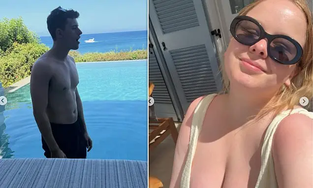 Nicola Coughlan, 39 anos, postou fotos de si mesma de biquíni e do namorado Jake Dunn, 26 anos, durante viagem romântic…