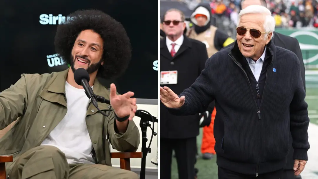 Colin Kaepernick alega que Robert Kraft fez o mesmo com ele em 2017, comparando com a situação de Macklemore. Ele diz q…