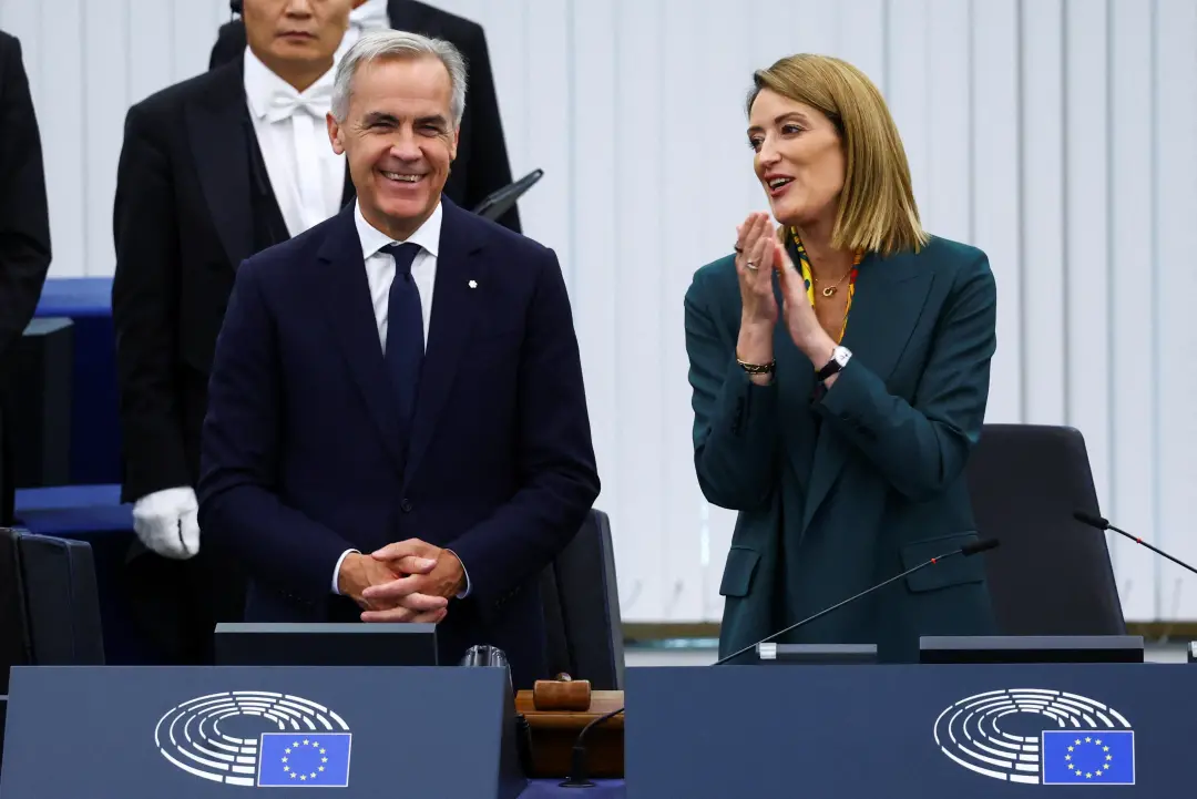 Mark Carney afirmou na Eurocâmara que Canadá e União Europeia são mais fortes juntos. A cooperação profunda entre as du…