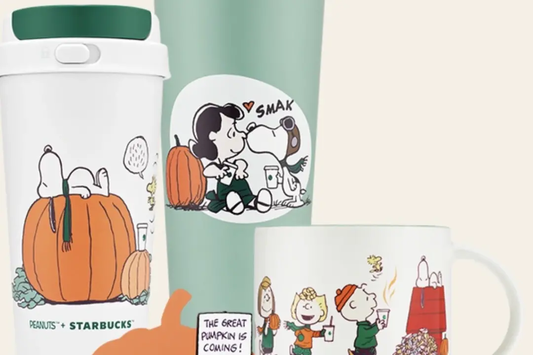 Starbucks lança coleção Snoopy de Halloween em 22 de setembro de 2026 no Brasil. A parceria com Peanuts traz itens como…