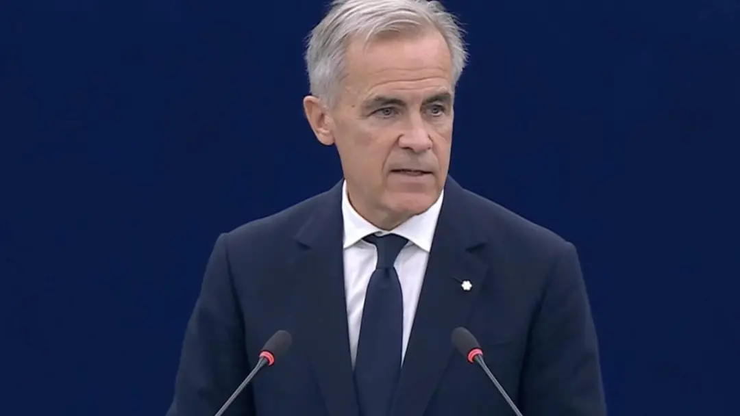 Mark Carney disse no Parlamento Europeu que a aliança entre Canadá e Europa fortalece a soberania do país em tempos dif…