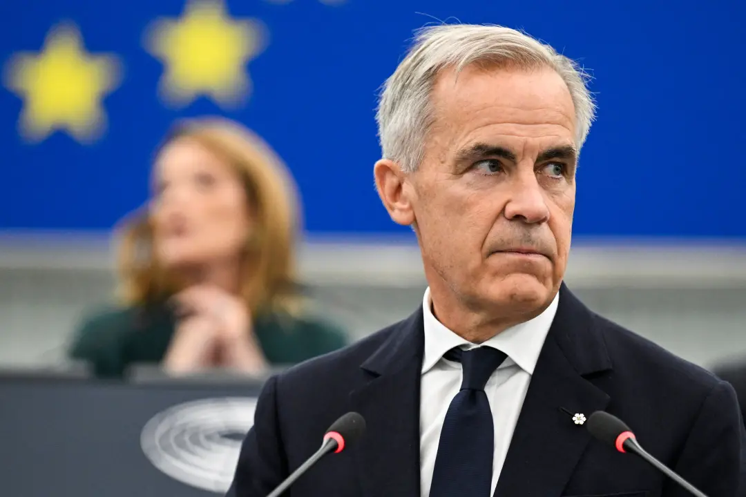 Mark Carney disse em Estrasburgo que a aproximação entre Canadá e União Europeia busca autonomia estratégica, não hosti…