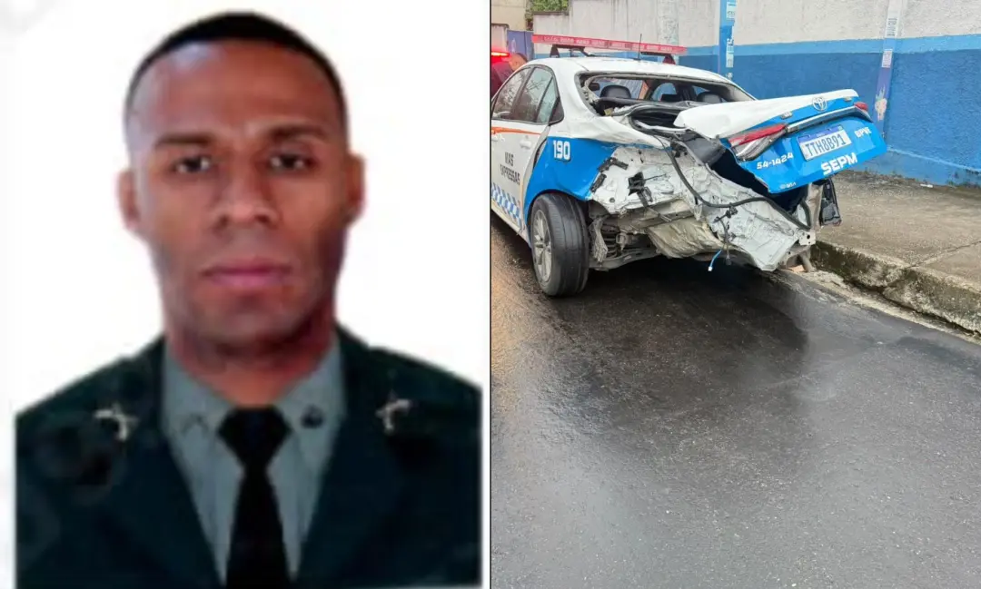 Cabo da PM morreu atropelado na Via Light, em Nova Iguaçu, após os bandidos furarem um bloqueio. É muito triste ver a v…