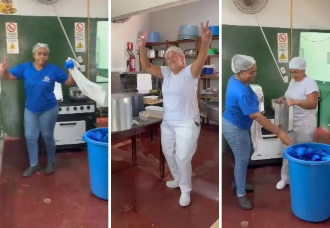 Formoso do Araguaia, no Tocantins, funcionárias de escola municipal dançaram forró no recreio, um momento que gerou elo…