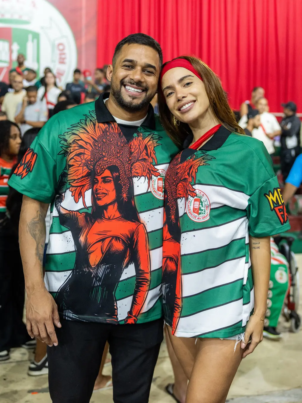Anitta ensaiou na quadra da Grande Rio em Duque de Caxias, Baixada Fluminense, para a coroação de rainha de bateria. Os…
