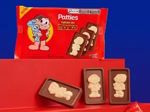 Chocolate da Turma da Mônica volta a ser vendido em São Paulo. Isso é um conforto doce para a memória afetiva, um pedac…