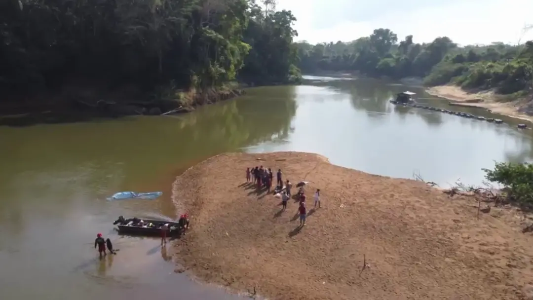 Rio Jamari em Ariquemes, Rondônia. Dois irmãos, Edio e Sebastião, morreram afogados durante visita a parentes que nao v…