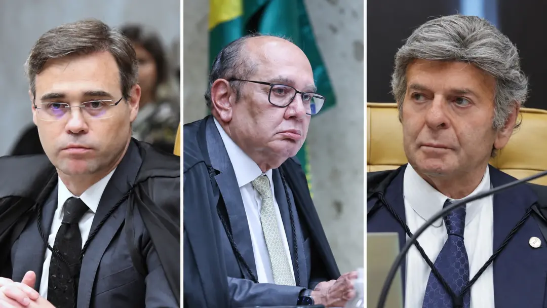Gilmar Mendes questionou o afastamento de Andrei Rodrigues da PF, dizendo que Fux e Mendonça teriam alinhado votos ante…