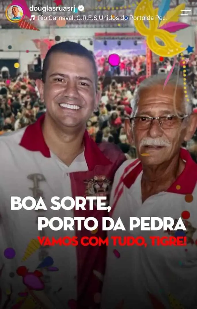 Douglas Ruas esteve na Sapucaí em 2024 e comentou sobre os incentivos do então governador Cláudio Castro. Ele frisou qu…