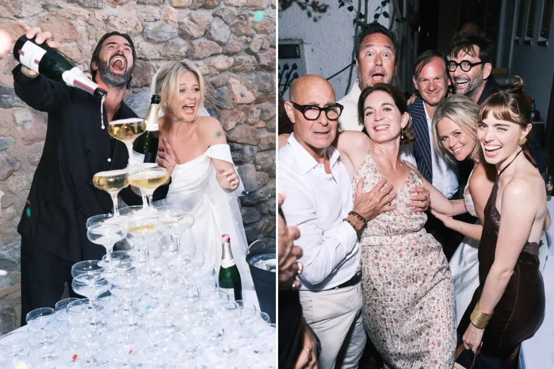 Emily Atack participou de uma festa de casamento em Espanha com colegas de Rivals e uma estrela de Hollywood. Casamento…