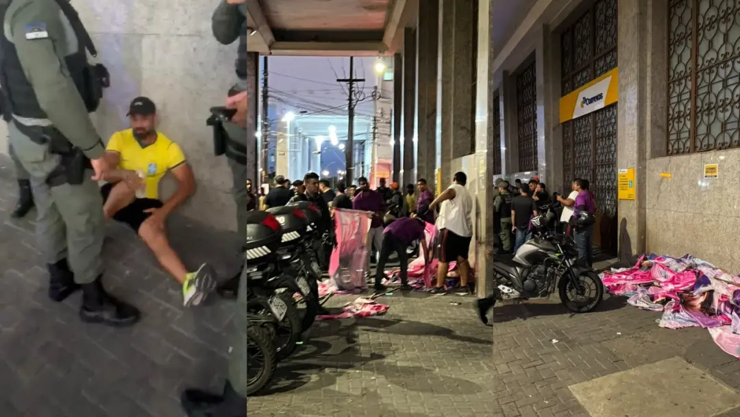 No Centro do Recife, um homem foi baleado por um policial civil durante um tumulto antes de um comício. A confusão come…