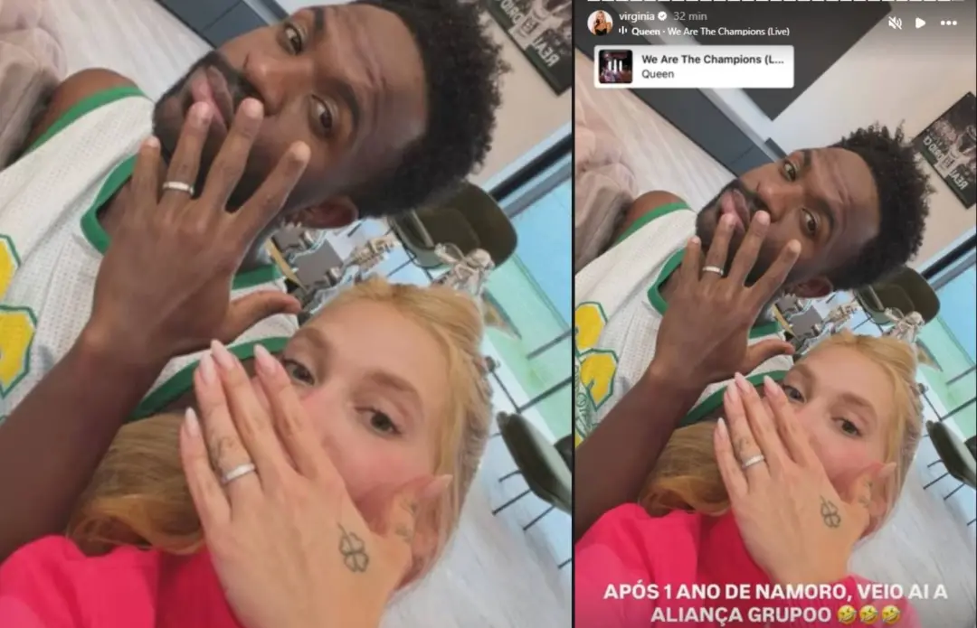 Virginia Fonseca e Vini Jr mostraram alianças depois de um ano de namoro. É um passo grande depois das idas e vidas que…