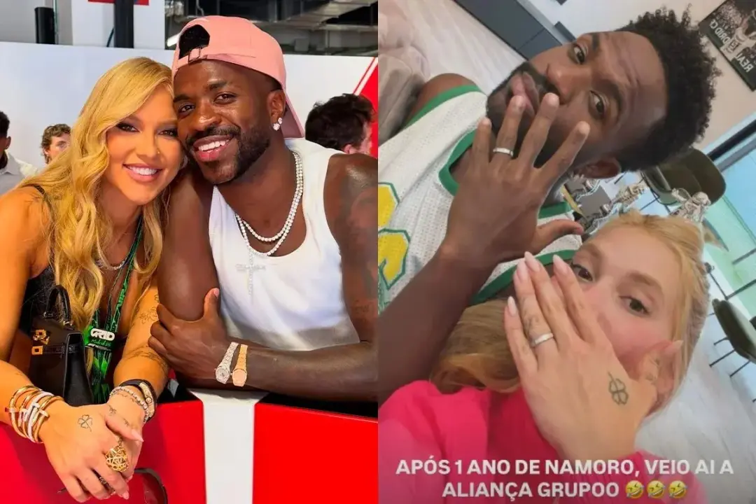 Vini Jr deu aliança de compromisso pra Virginia Fonseca enquanto ela tava em Madri. Parece que o ciclo de altos e baixo…