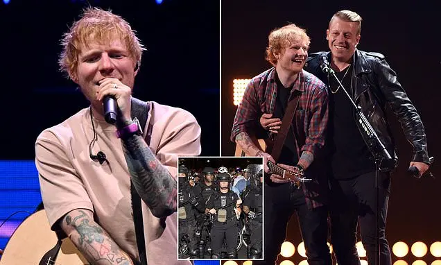 Ed Sheeran aumentou a segurança no próximo show em Filadélfia, após Macklemore ter sido retirado por causa de uma fala …