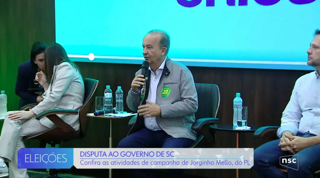 Jorginho Mello fez agenda de campanha em Florianópolis, reunindo com empresários e o agronegócio. A saúde em Santa Cata…