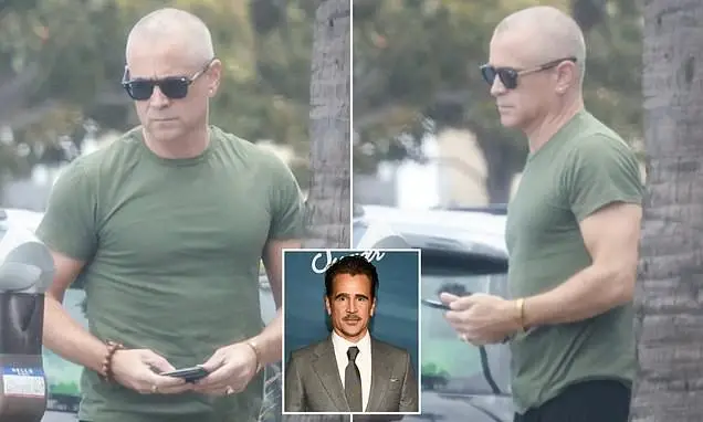 Colin Farrell apareceu em Los Angeles com um corte de cabelo raspado, quase irreconhecível. Mudanças no visual assim mo…