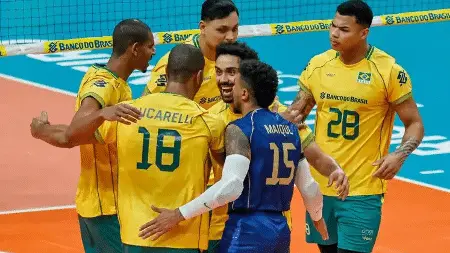 Brasil vence Colômbia sem sustos e mantém o invicto no Sul-Americano de vôlei. É bom ver o time mostrando essa consistê…