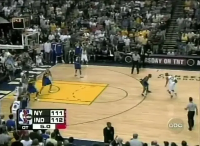 Sweetney fez um put back layup no buzzer beater, garantindo a vitória dos Knicks no jogo final de Reggie Miller. É impr…