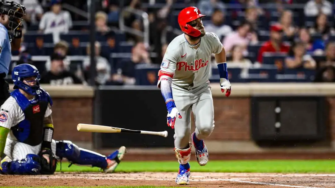 Harper falando que é baseball de pós temporada agora, depois que os Phillies ganharam dos Mets de 3 a 0. A gente tem qu…