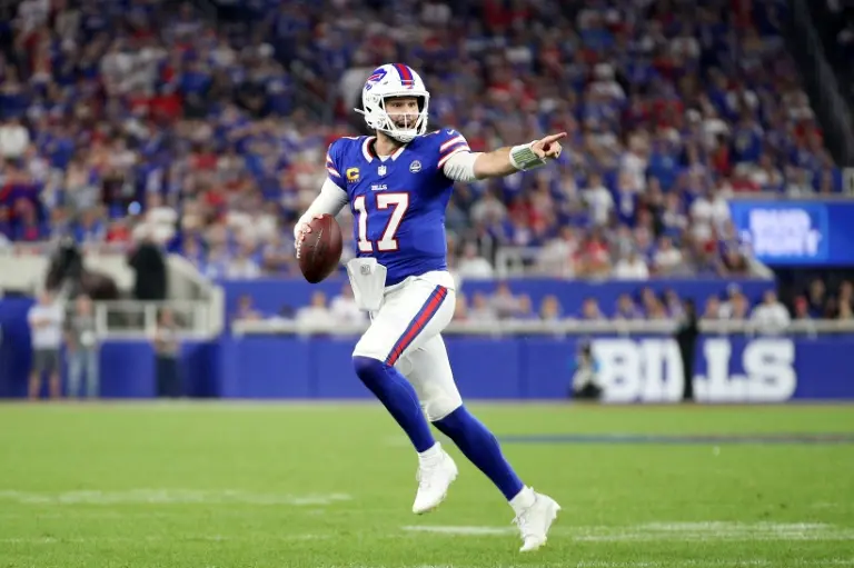Josh Allen levou os Bills para a vitória por 41 a 31 no novo estádio dos Bills contra o Lions. O desempenho forte em ca…