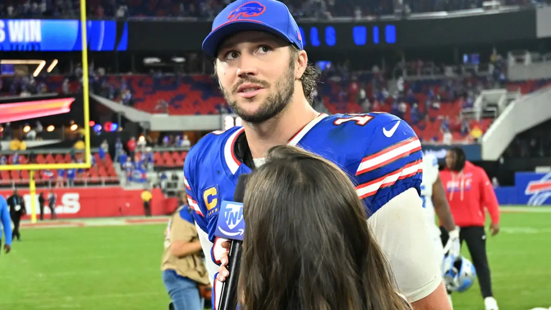 Josh Allen marcou cinco touchdowns e 317 jardas na vitória dos Bills sobre os Lions, 41 a 31, em Buffalo. Ver um jogado…
