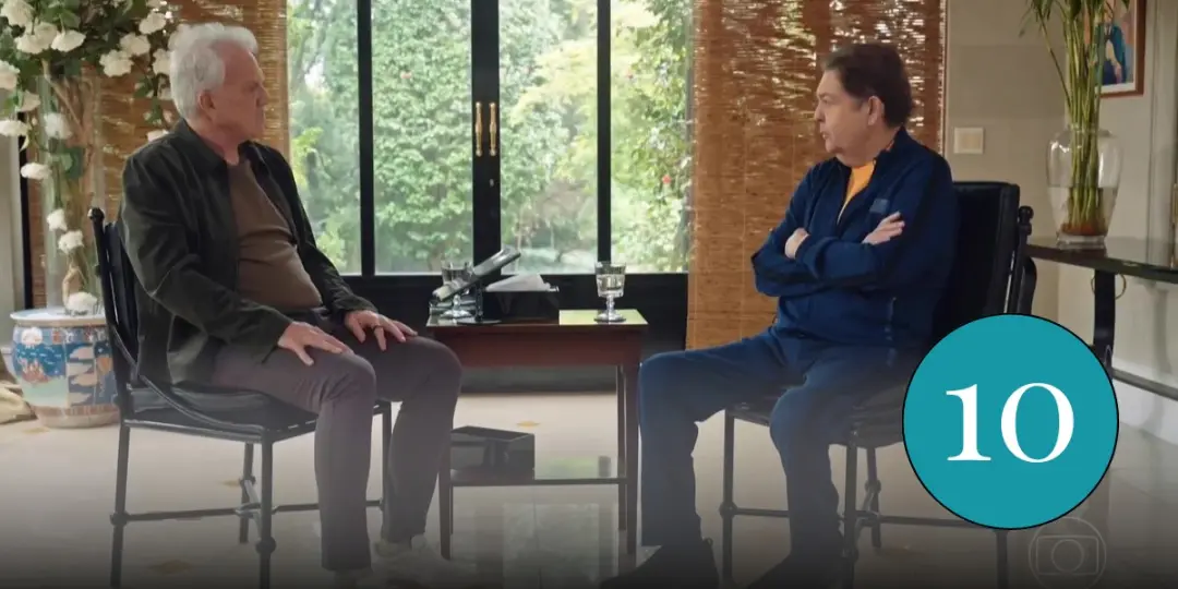 Faustão no Conversa com Bial lembrou fases da carreira e falou sobre a doação de órgãos. O programa fez um papel import…