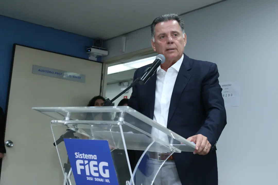 Marconi Perillo alertou na Fieg que Goiás precisa de liderança forte para não perder indústrias com a reforma tributári…