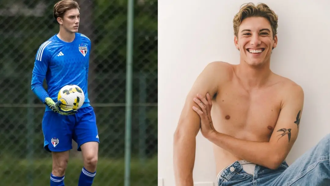 Lorenzo Pigatto, aos 23 anos, vai conciliar futebol e moda após ser selecionado pela agência JOY Management. É interess…