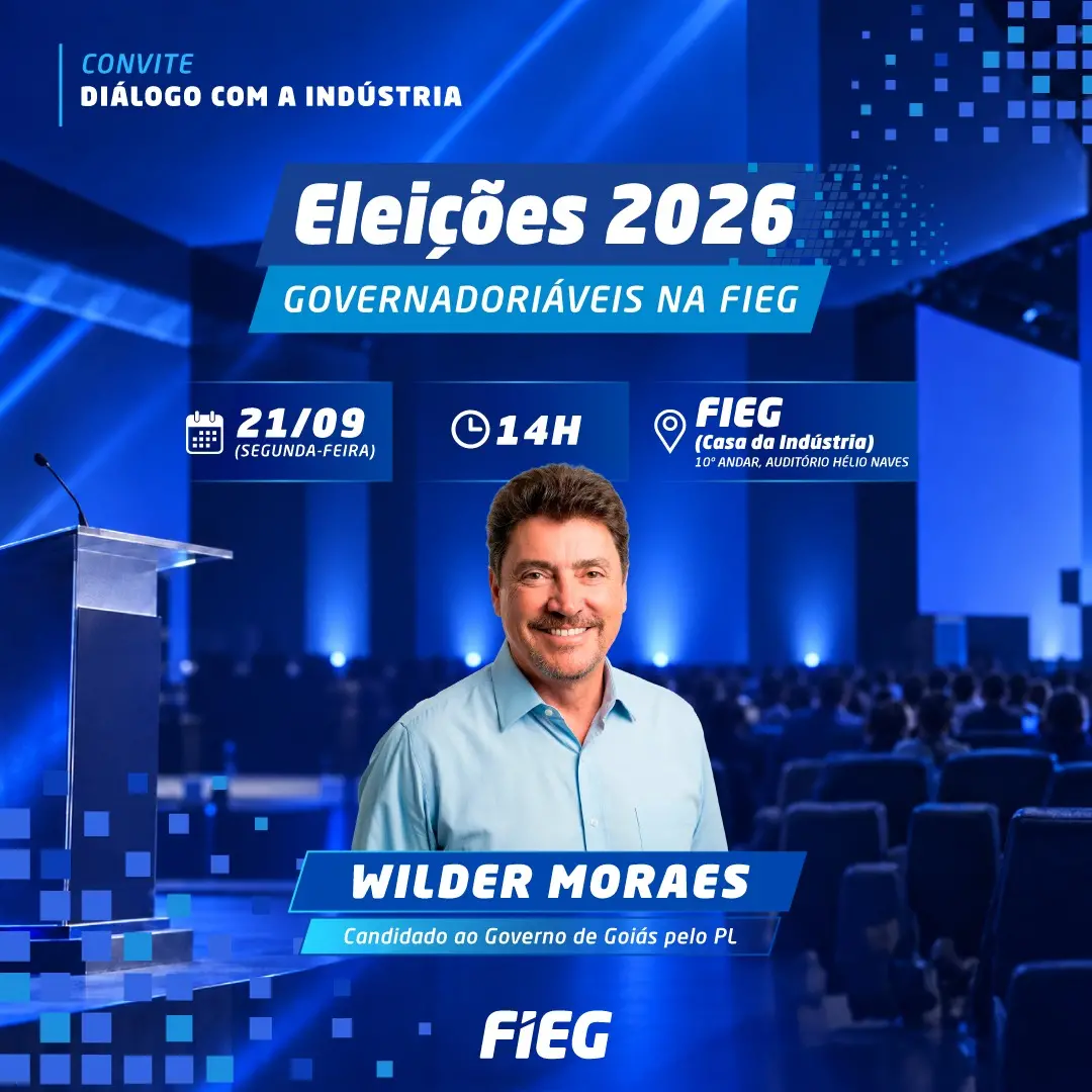 Wilder Morais recebeu um documento com propostas da indústria goiana no segundo encontro da Fieg, em Goiânia. Ver a ind…