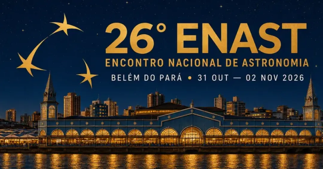 Belém sedia o Encontro Nacional de Astronomia pela primeira vez, de 31 de outubro a 2 de novembro de 2026. A presença d…