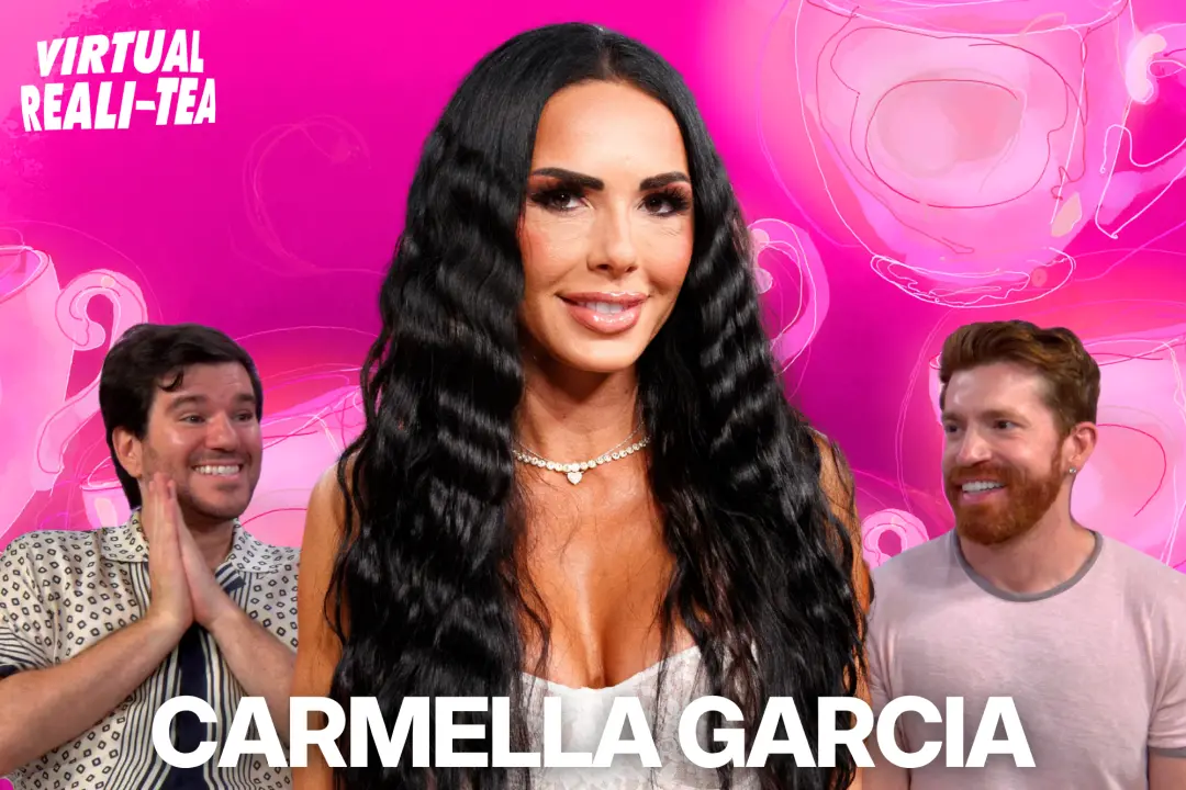 Carmella Garcia confirmou o término com Danny Hampel no VRT, além de falar sobre a briga com Vicki Gunvalson no Real Ho…