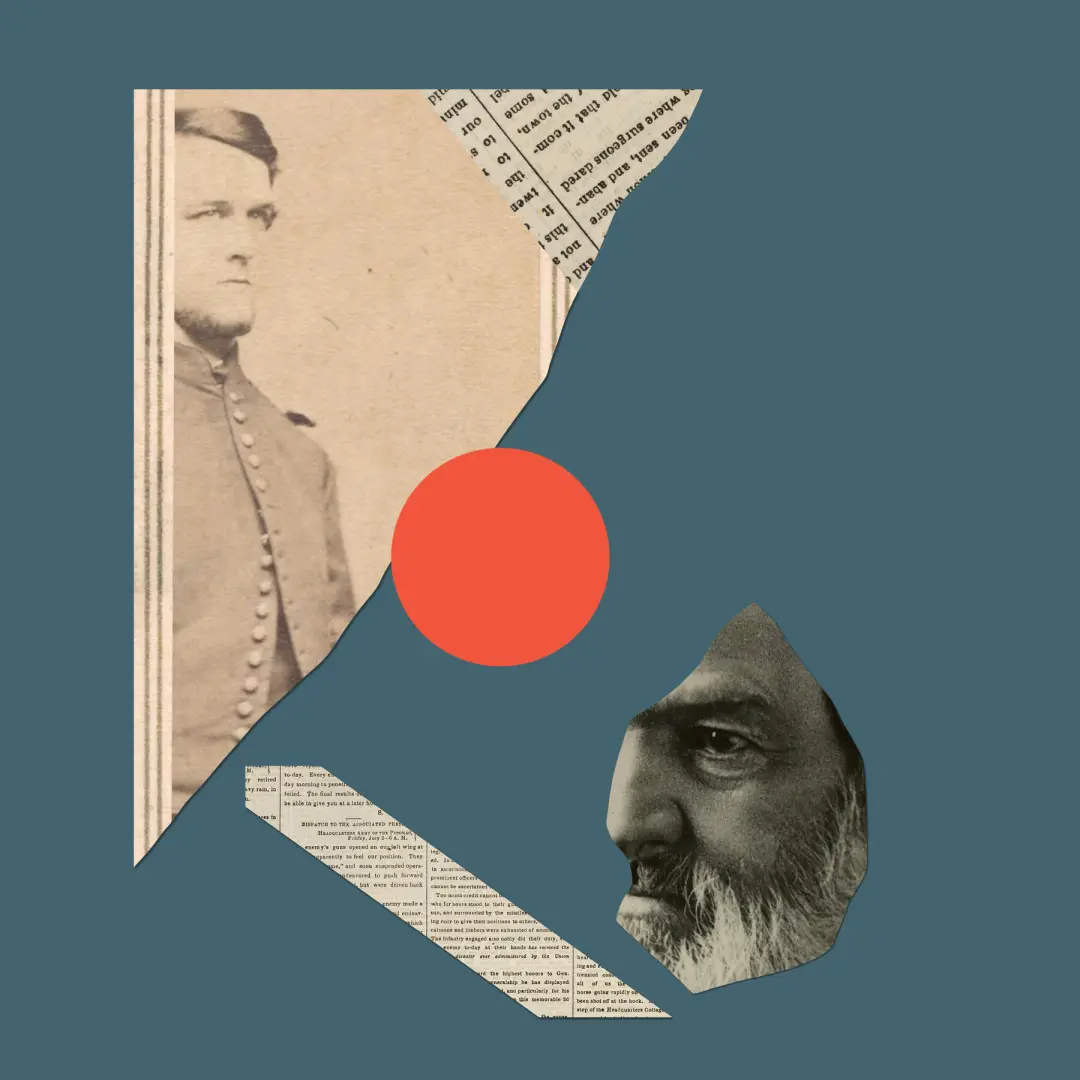 Gettysburg, a captura da perda de uma nação e a do próprio repórter. Samuel Wilkeson Jr. fez um relato do campo de bata…
