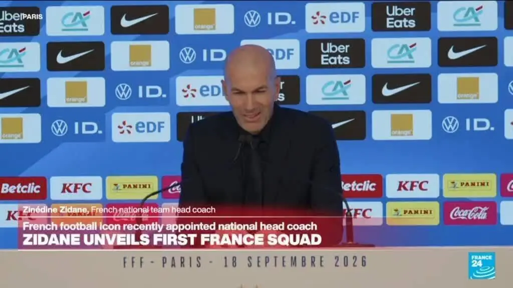 Zinedine Zidane nomeou o primeiro time dele como técnico da seleção francesa. Ele incluiu cinco jogadores novos, mas ti…