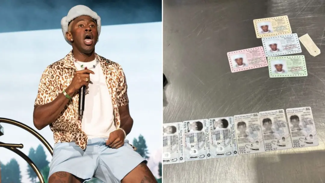 TSA apreendeu itens falsos em LaGuardia Airport, Nova York, que incluíam mercadoria do Tyler the Creator. Isso mostra q…