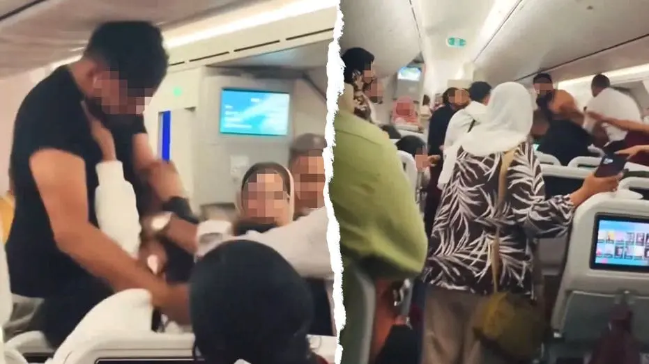 No voo de Bangladesh de Sylhet para Londres, uma briga física entre dois passageiros escalou e gerou gritos de outros v…