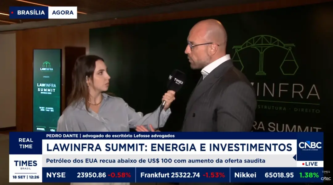 Pedro Dante, do Lefosse Advogados, destacou no LAWINFRA SUMMIT que o Brasil pode atrair capital para energia, mas preci…
