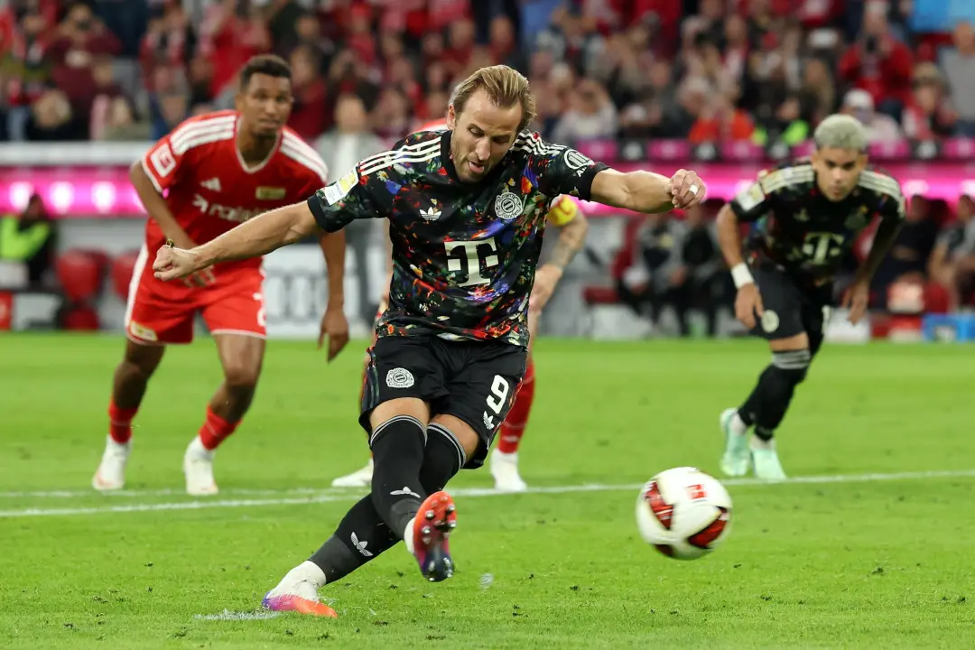Harry Kane bate recorde na Bundesliga com gol, completando 100 na competição em apenas 98 jogos. Isso quebra o recorde …