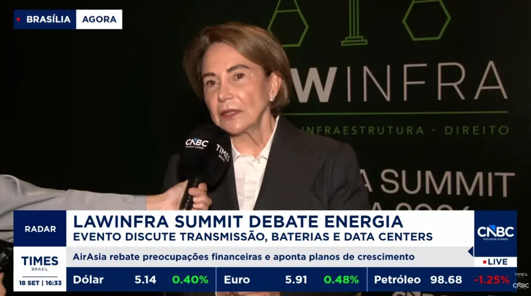 Maria do Carmo Cardoso, presidente do TRF1, falou no LAWINFRA SUMMIT sobre a segurança jurídica ser chave para atrair i…