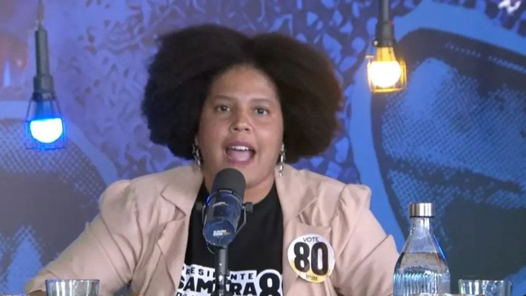 Samara Martins disse que o bolsa-banqueiro, que leva 1,8 trilhão, é o absurdo e não o Bolsa Família. É preciso gerar em…