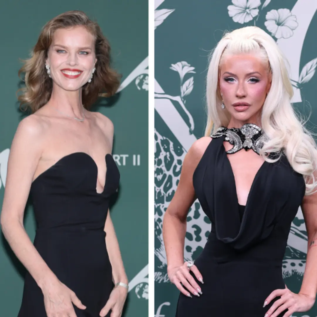 Christina Aguilera deslumbrou em gala de 20 anos da Fundação Príncipe Alberto II em Mônaco. Aquele vestido preto profun…