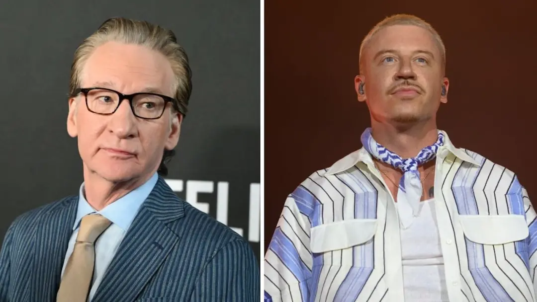 Bill Maher lembrou que Macklemore usou um figurino de caricatura judaica em 2014, enquanto Ed Sheeran o retira do tour …