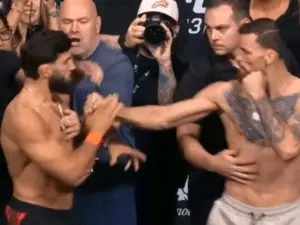 Ruffy e Tsarukyan precisam de separação em encarada para o UFC 331. Essa situação mostra a tensão alta antes de um even…