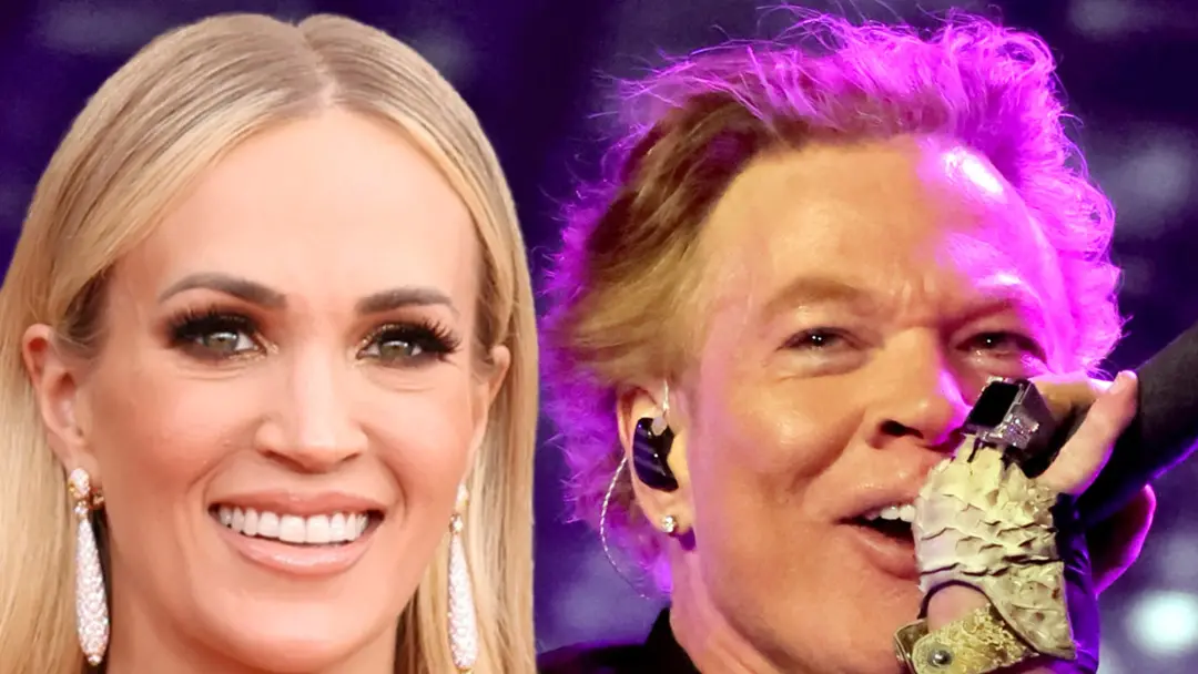 Carrie Underwood recebendo mentoria de Axl Rose sobre música rock. Ela tá experimentando um novo som, e isso mostra com…