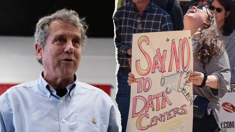 Senador Sherrod Brown usa anúncio contra Jon Husted, ligando expansão de data centers em Ohio a contas de luz mais alta…