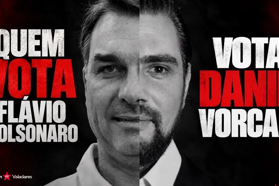 Flávio Bolsonaro afirmou que quem vota em Lula está votando em Moraes durante comício na Avenida Paulista. Essa fala in…