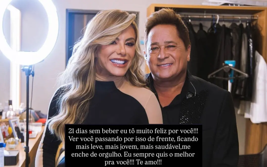 Leonardo está completando 21 dias sem beber, um passo que a esposa Poliana celebrou nas redes. Ver esse esforço de fica…